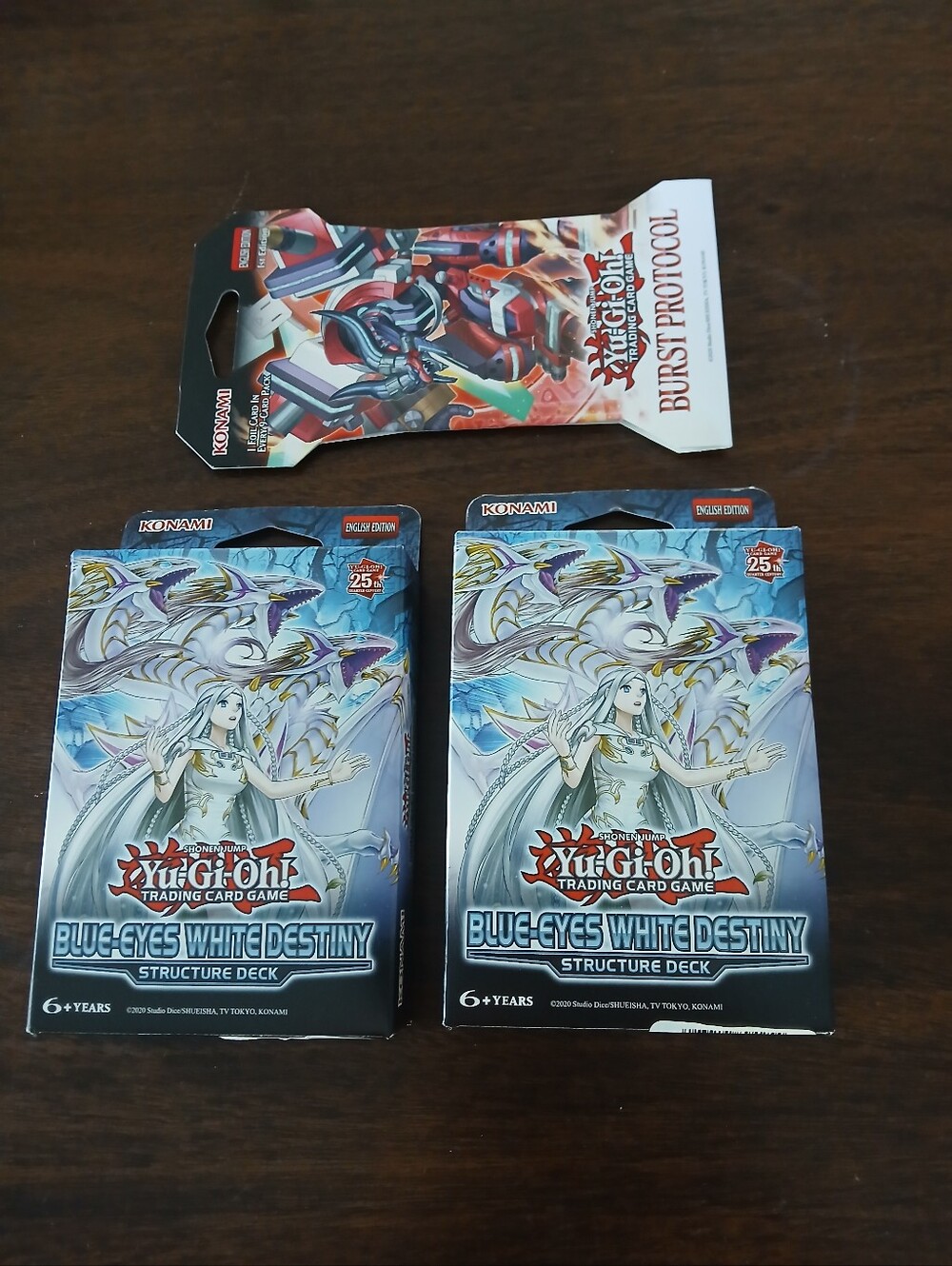 2 Konami Yu-Gi-Oh! Blue-Eyes White Destiny Structure Deck -plus Bonus Pack!